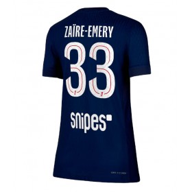 Dámské fotbalový oblečení Paris Saint-Germain Warren Zaire-Emery #33 Domácí košile 2025-26 Krátkým Rukávem